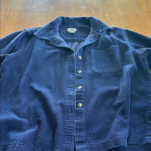 L.L. Bean Tops - L.L. Bean Dark Blue Corduroy Shirt